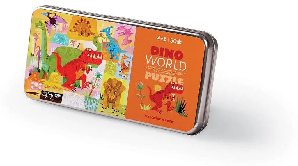 Puzzle Crocodile Creek en boîte Dino World - 50 pièces