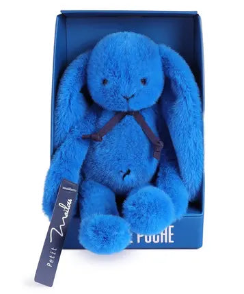 Calin de poche 16cm - Lapin bleu électrique