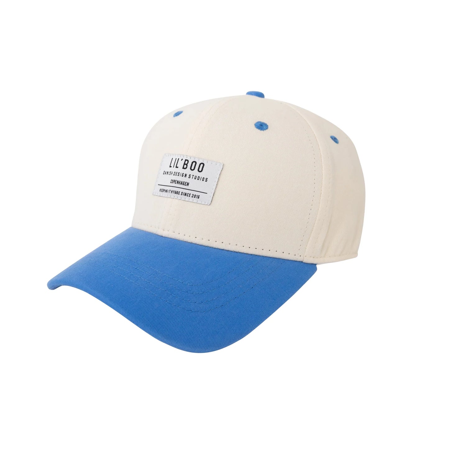 Casquette block - beige/bleu