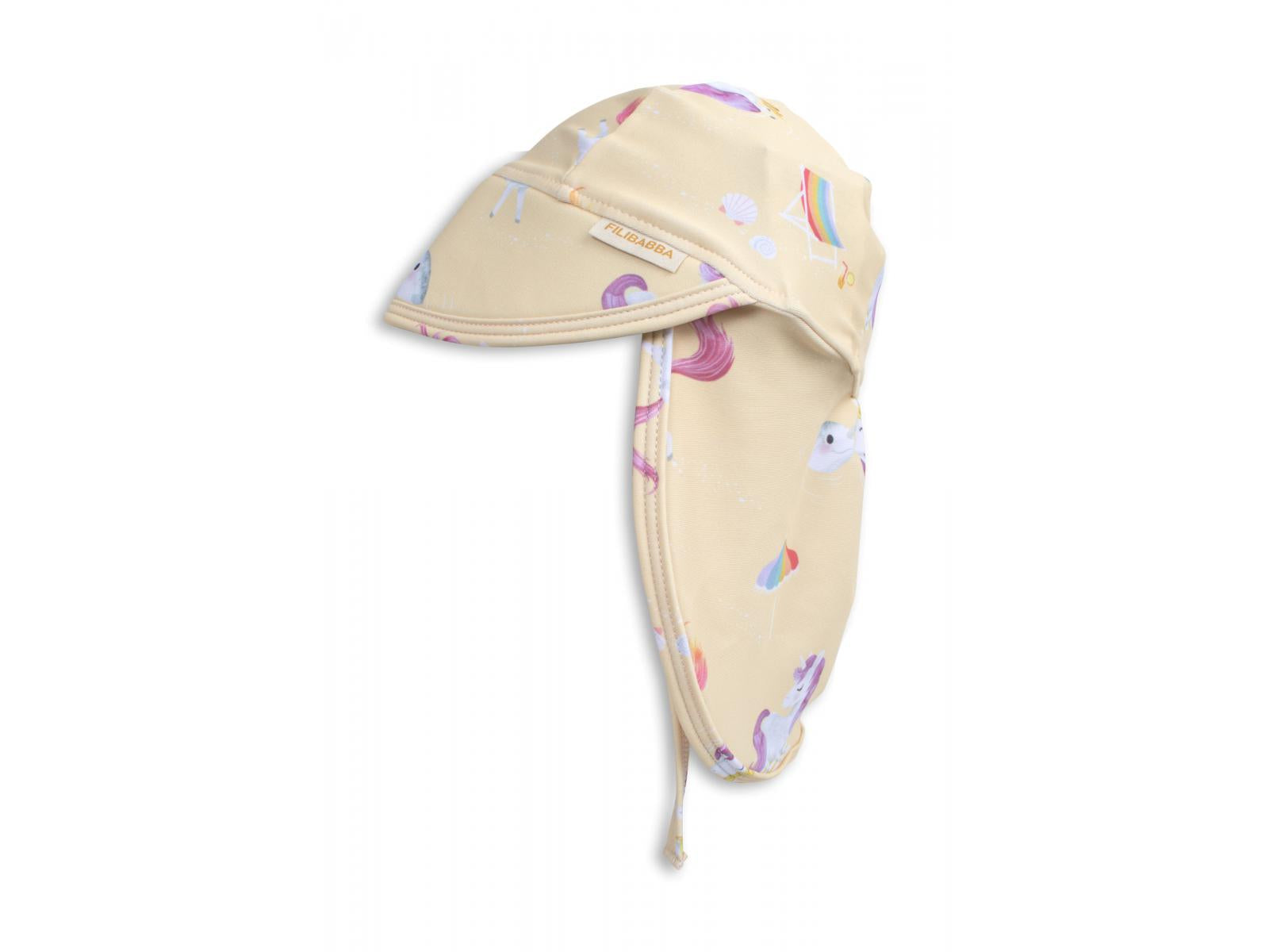 Chapeau d'été anti UV 1-3 ans - La plage des licornes