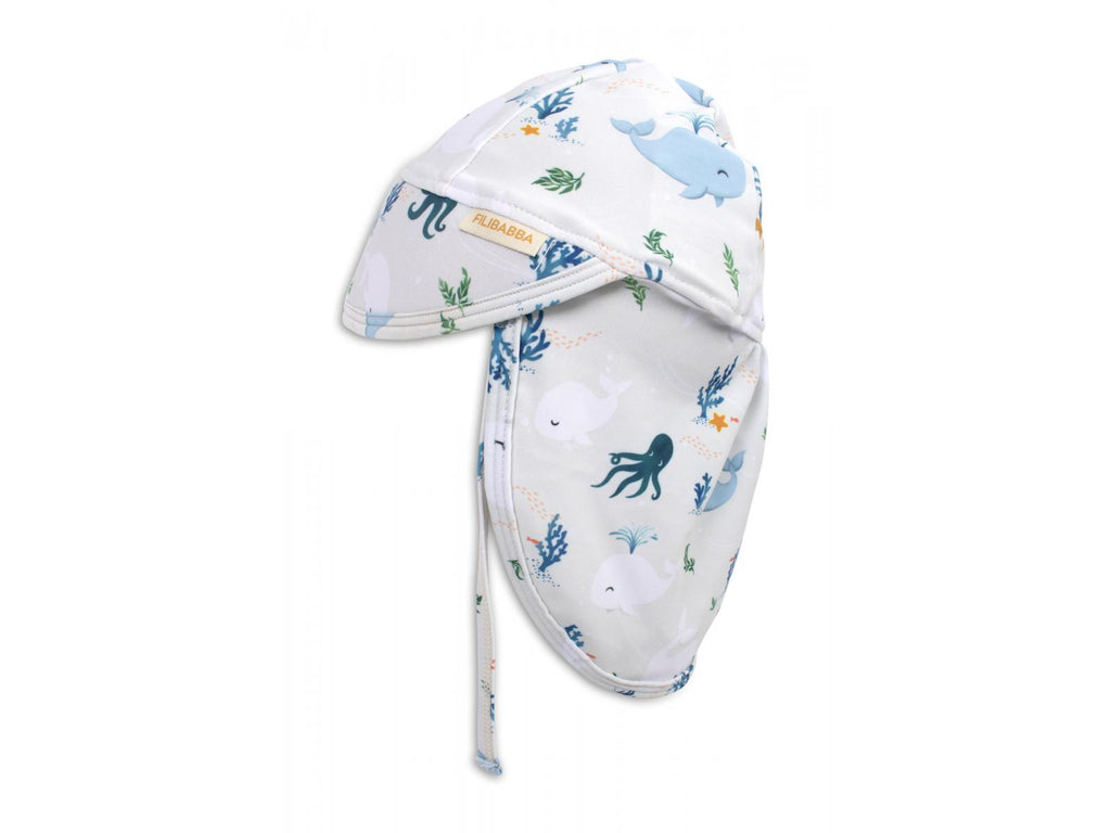 Chapeau d'été anti UV 1-3 ans - Les contes de Christian la Baleine