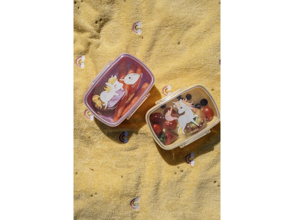 Lunch box – set de 2 – La plage des licornes
