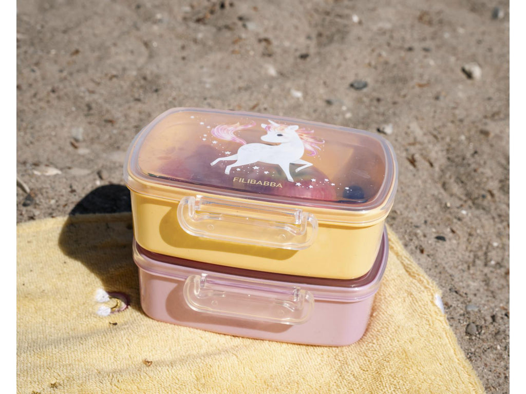 Lunch box – set de 2 – La plage des licornes