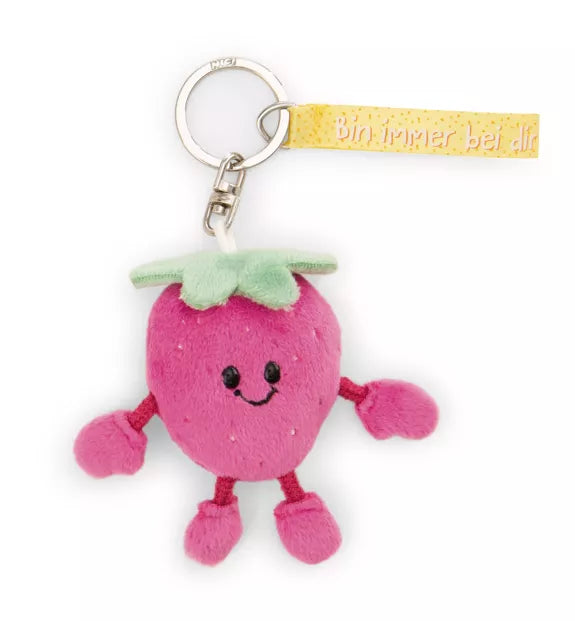 Porte-clés Fraise "Je suis toujours avec toi" - NICI