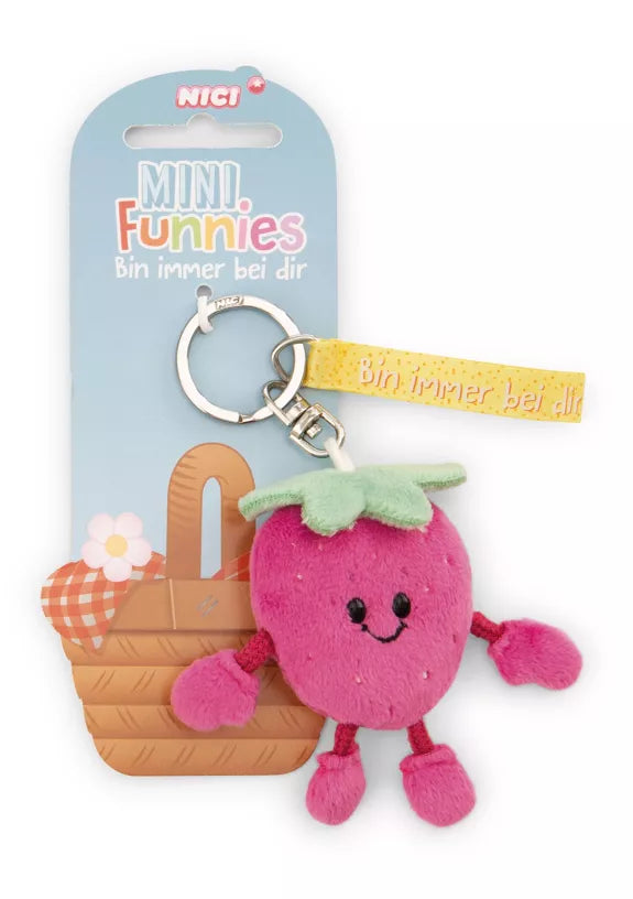 Porte-clés Fraise "Je suis toujours avec toi" - NICI