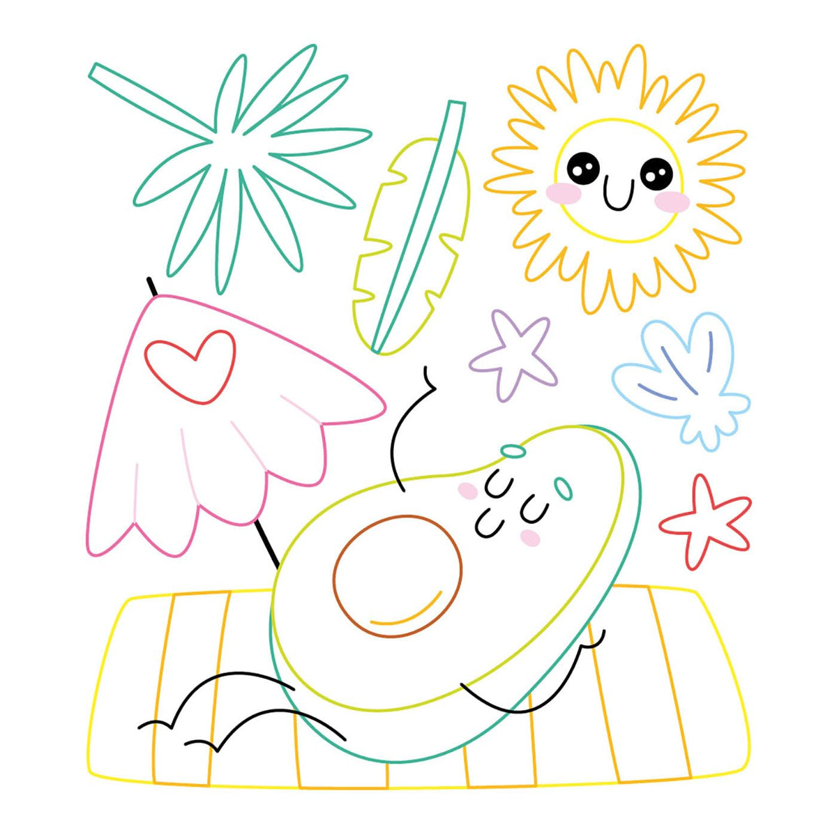 Mes jolis colos - vacances et gourmandises kawaii