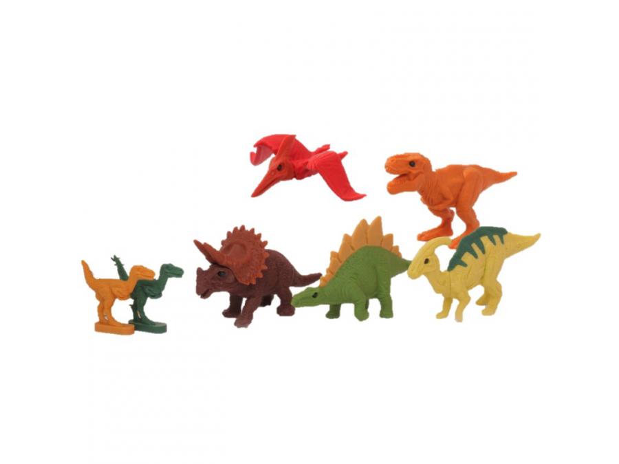 IWAKO - Set Gommes - Dinosaures - Made in Japan