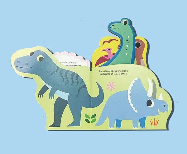 Imagier bébé tout-carton DINOS