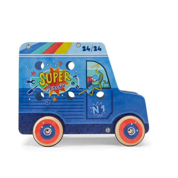 Camionnette d'activités bricoleur Puce & Pilou