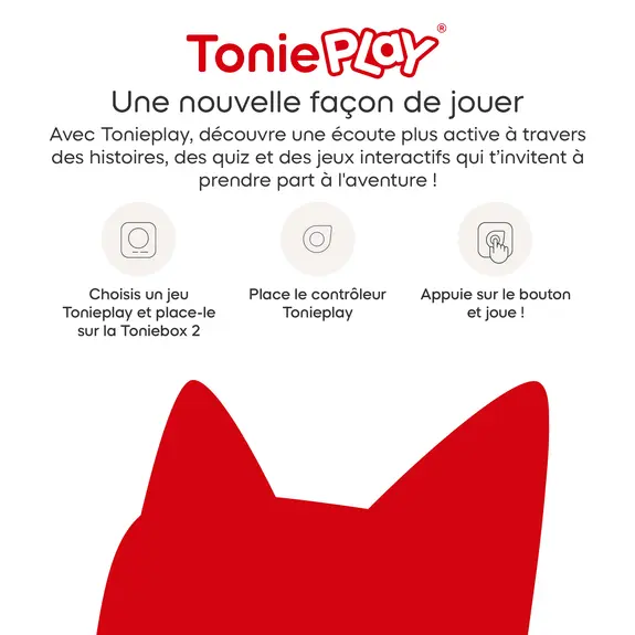 Coffret Tonieplay - Le grand quiz Disney + Contrôleur Rouge