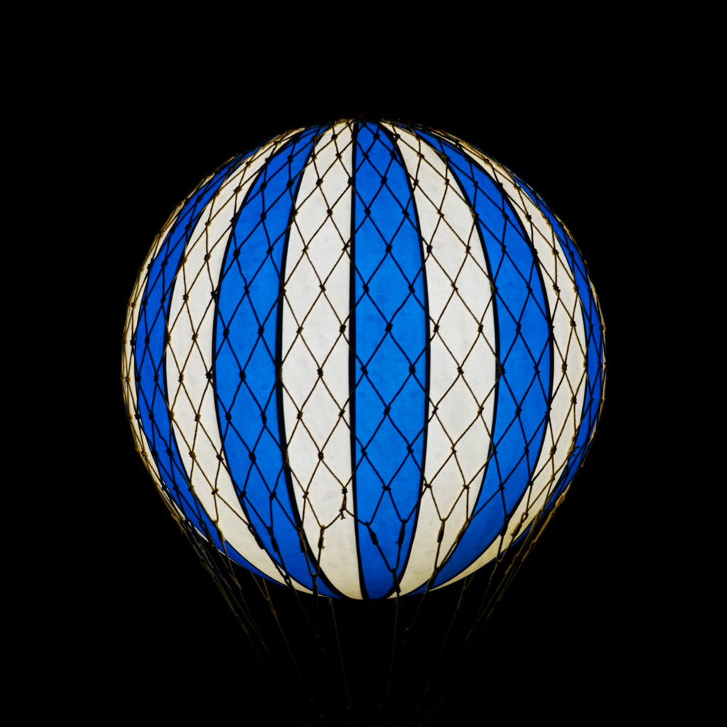 MOYENNE MONTGOLFIÈRE ÉCLAIRÉE LED - BLEU