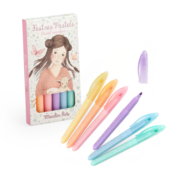 6 feutres pastels - Les rosalies