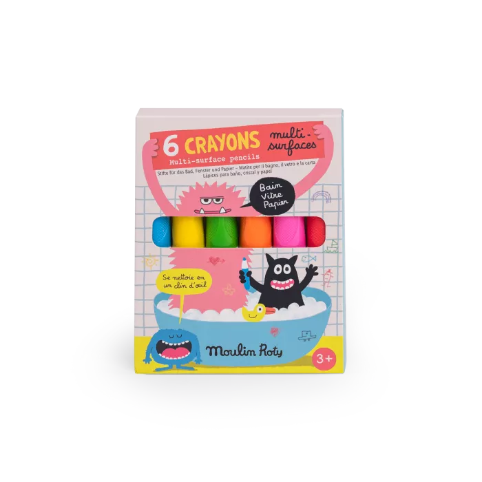 6 crayons multisurfaces - Les Schmouks