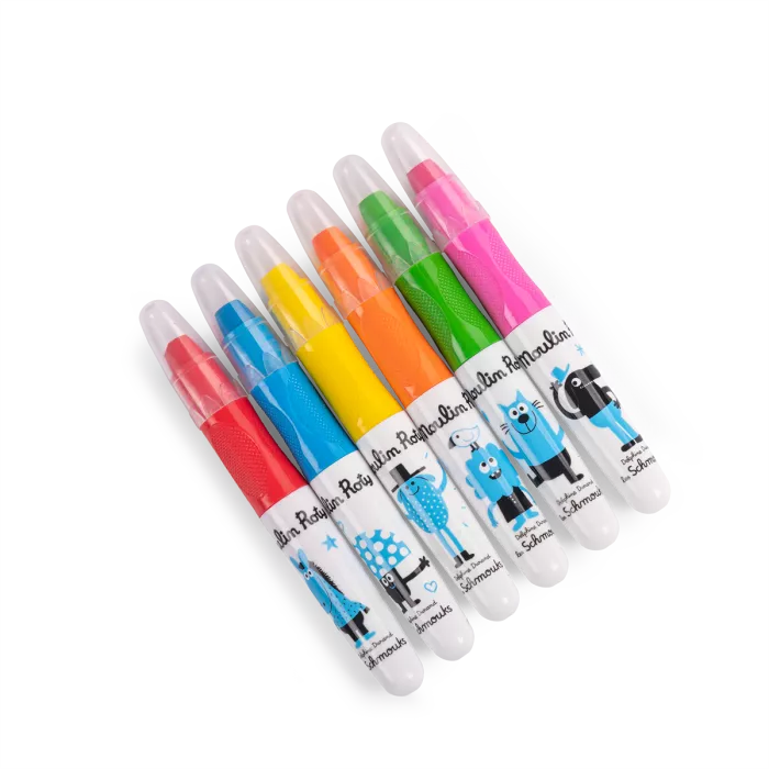 6 crayons multisurfaces - Les Schmouks