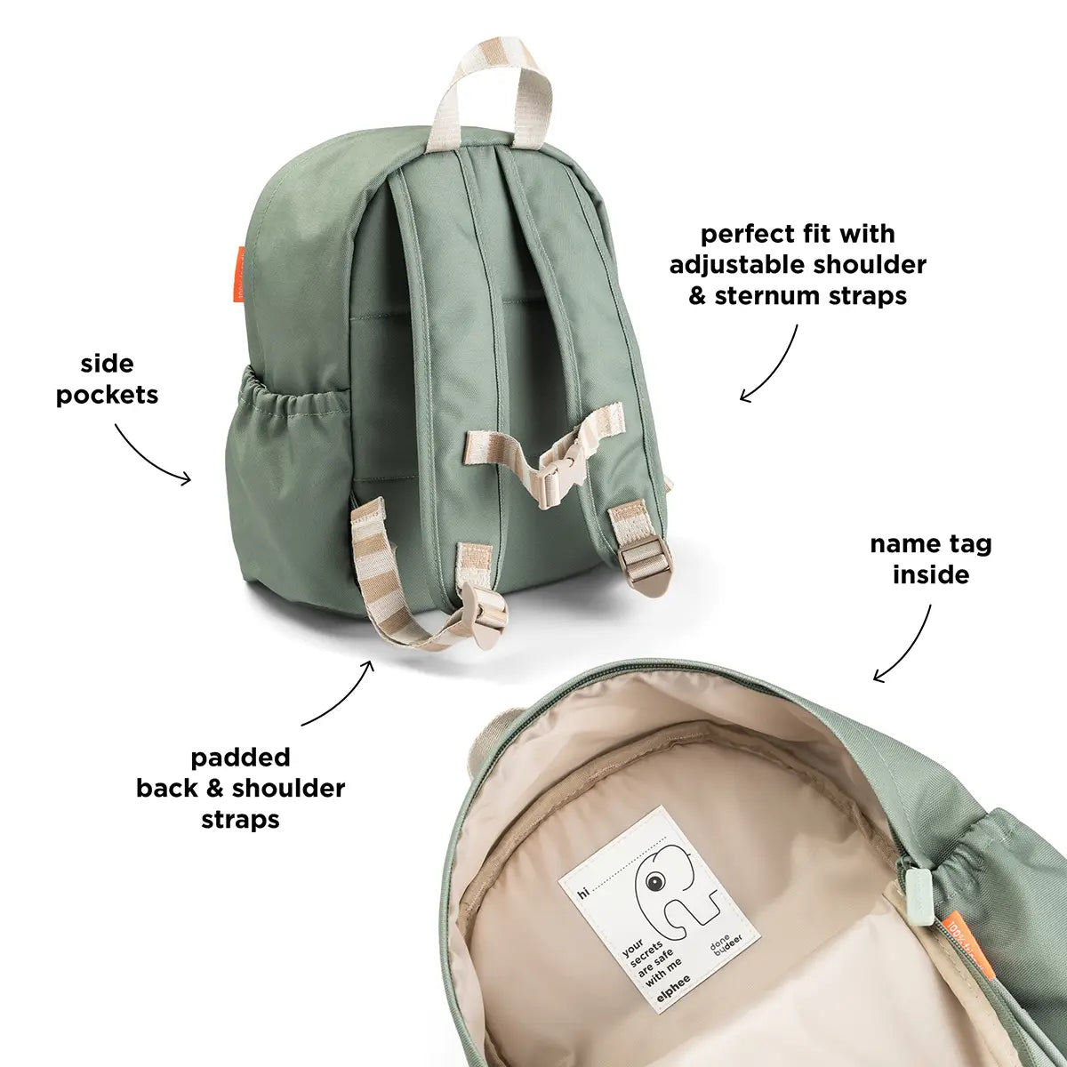 Sac à dos enfant - Playground - Vert - 7,5 L