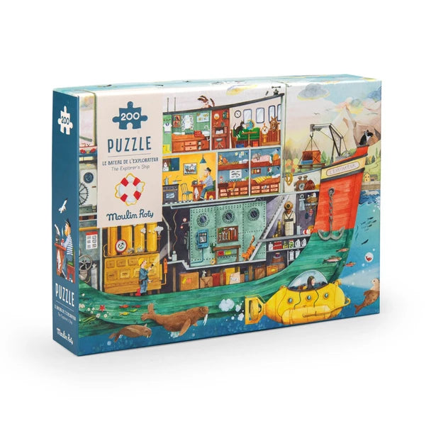 Puzzle Le bâteau (200 pièces) - L'Explorateur - Le Jardin du Moulin