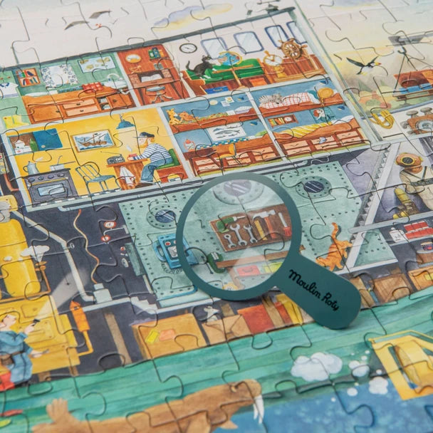 Puzzle Le bâteau (200 pièces) - L'Explorateur - Le Jardin du Moulin