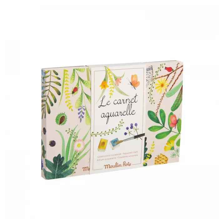 Carnet aquarelle - Le jardin du Moulin