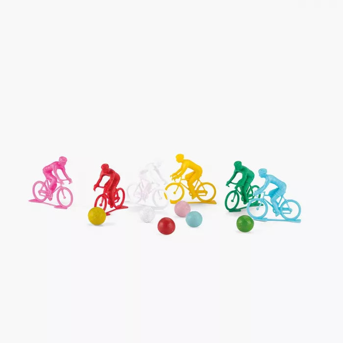 Jeu de 6 cyclistes avec billes