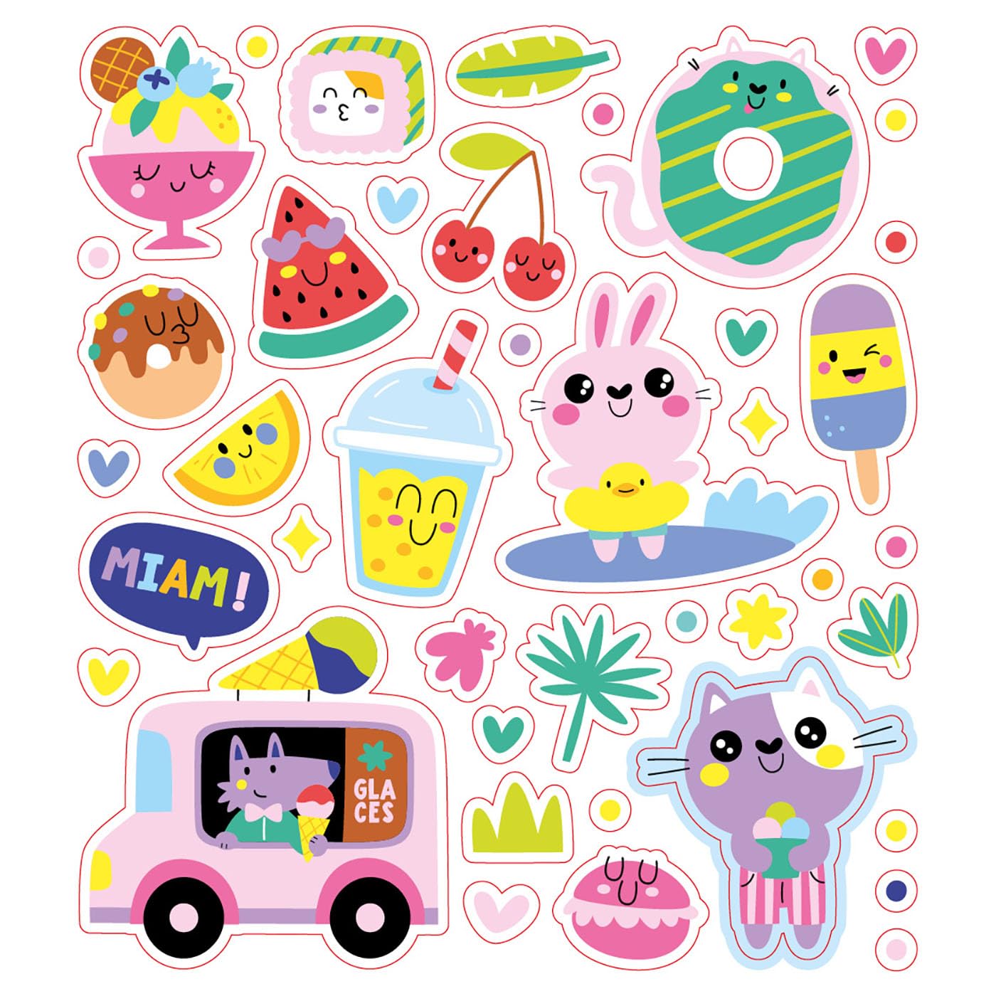 Mes jolis colos - vacances et gourmandises kawaii