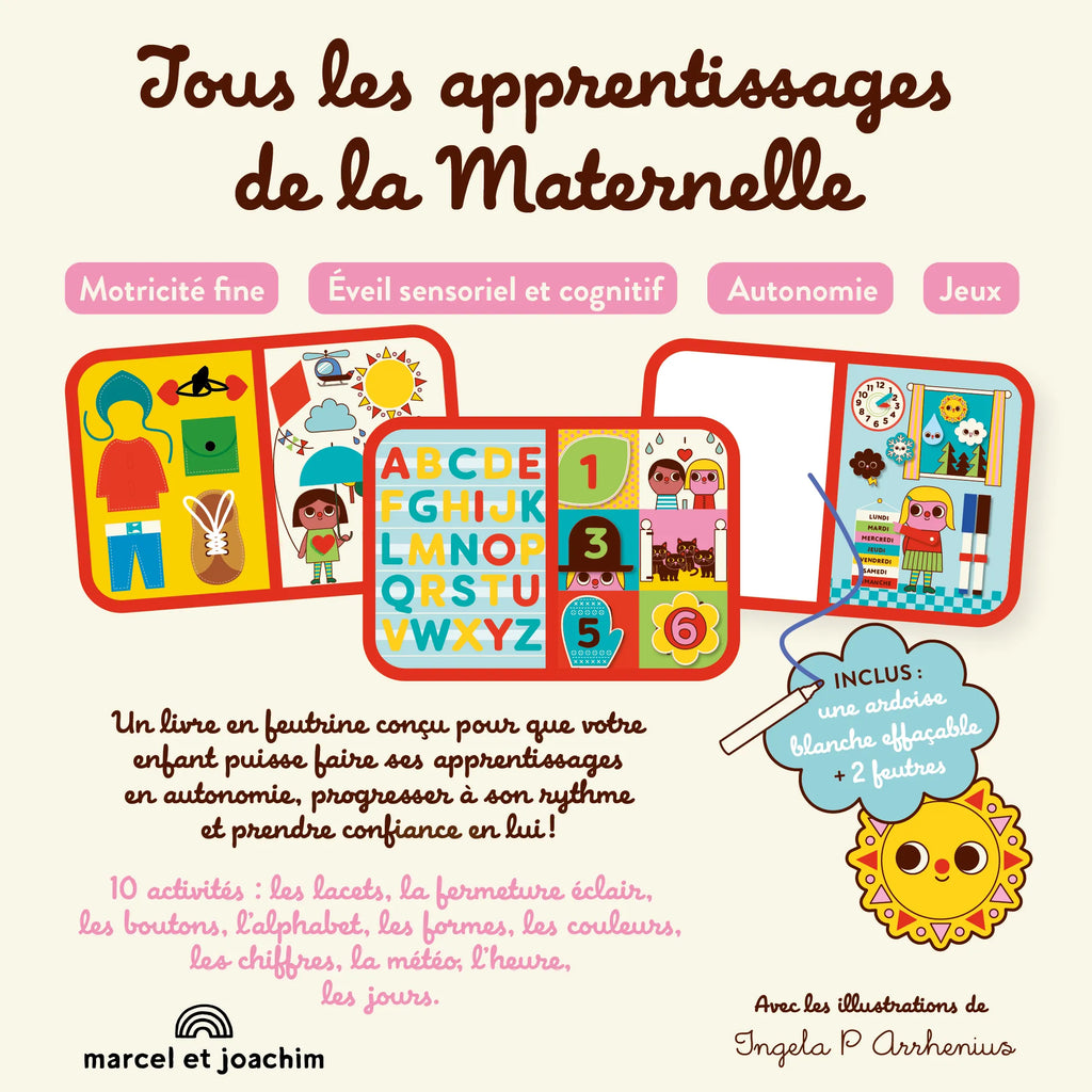 LIVRE D'ACTIVITES MONTESSORI EN FEUTRINE