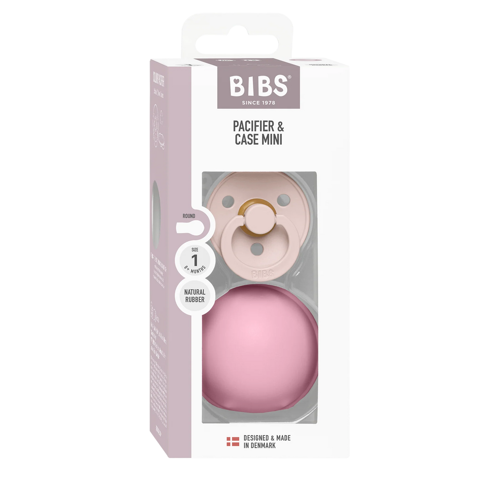 Sucette Colour et boîte à sucette Mini - Petal/Baby Pink