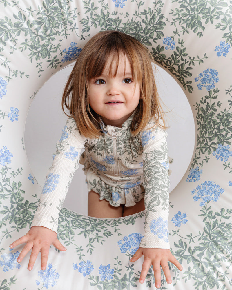 Maillot de bain manche longue Plumbago