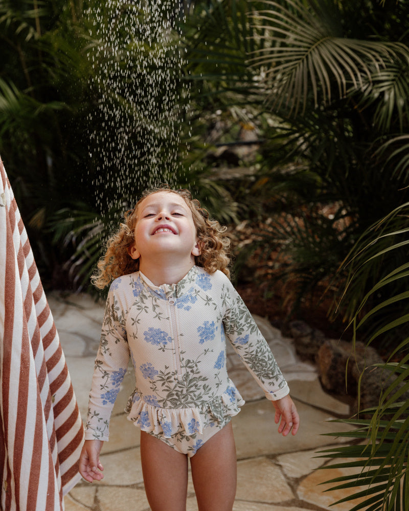 Maillot de bain manche longue Plumbago