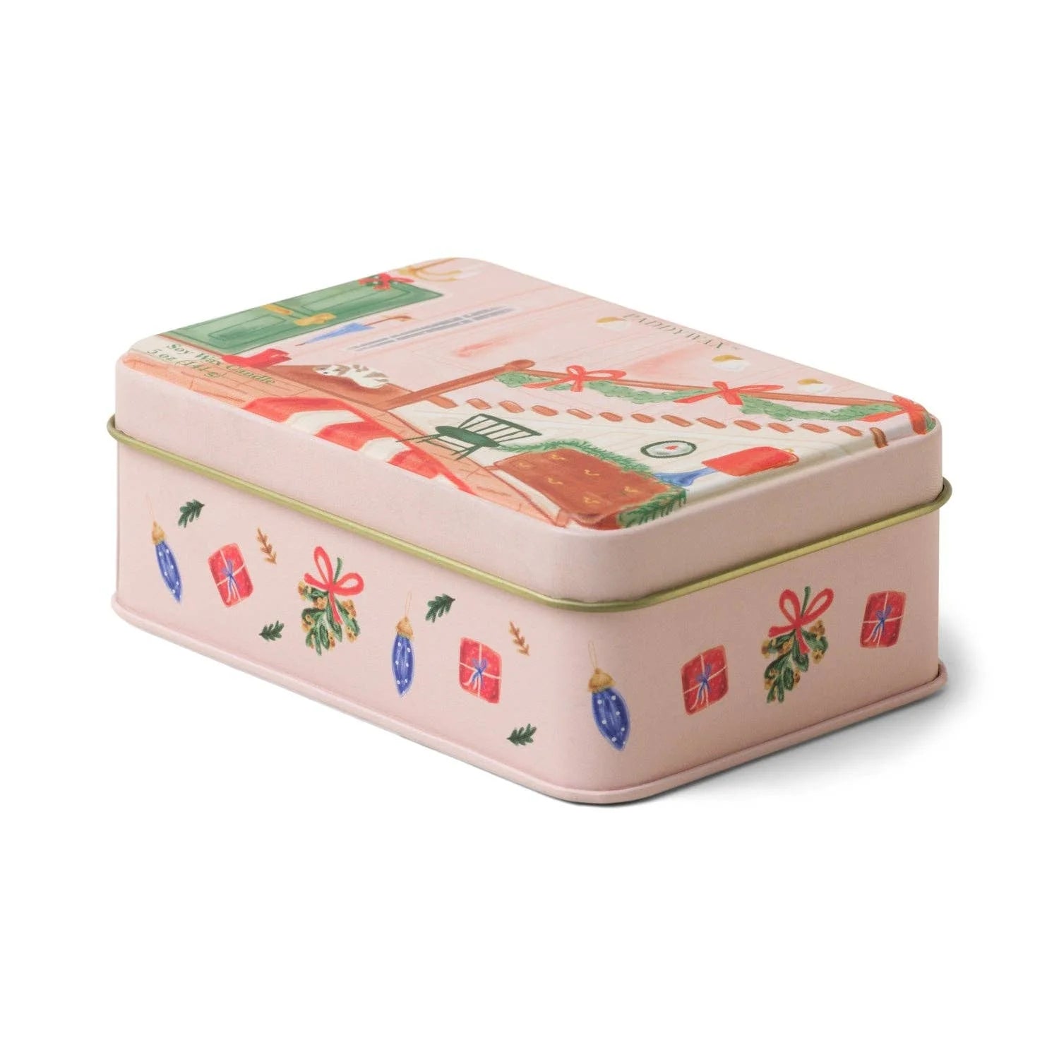 Bougie parfumée de Noël Paddywax Christmas Tin Staircase - Wassail