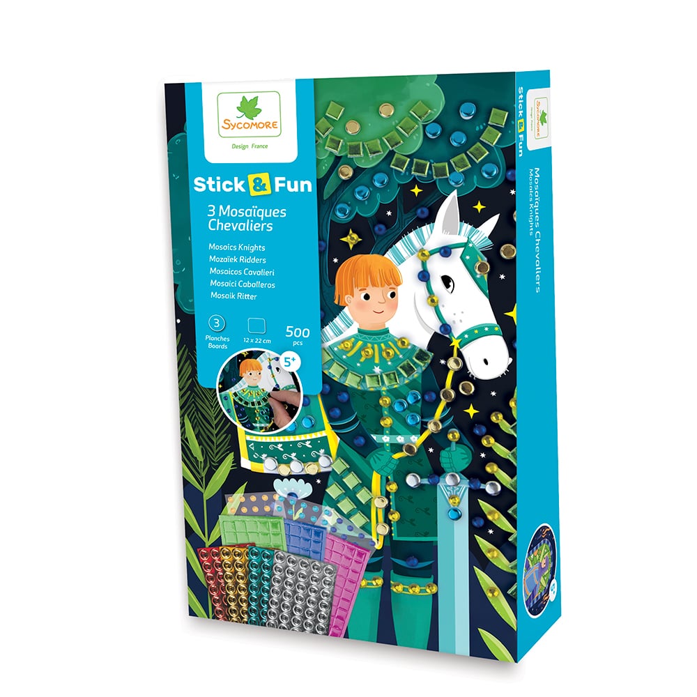 Stick'N Fun - Mini Mosaïques - Chevaliers - 5 ans +