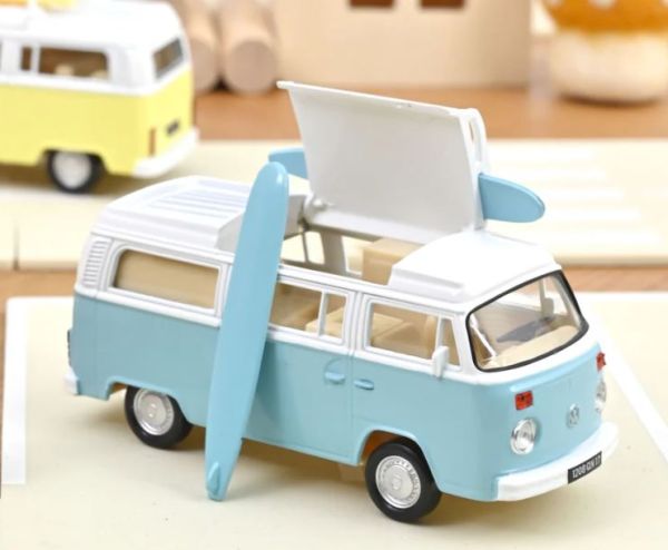 VW Combi T2b Camper Van 1973 Bleu Pastel Jet-car 1/43 - NOREV