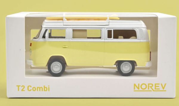 VW Combi T2b Camper Van 1973 Jaune pastel Jet-car 1/43 - NOREV