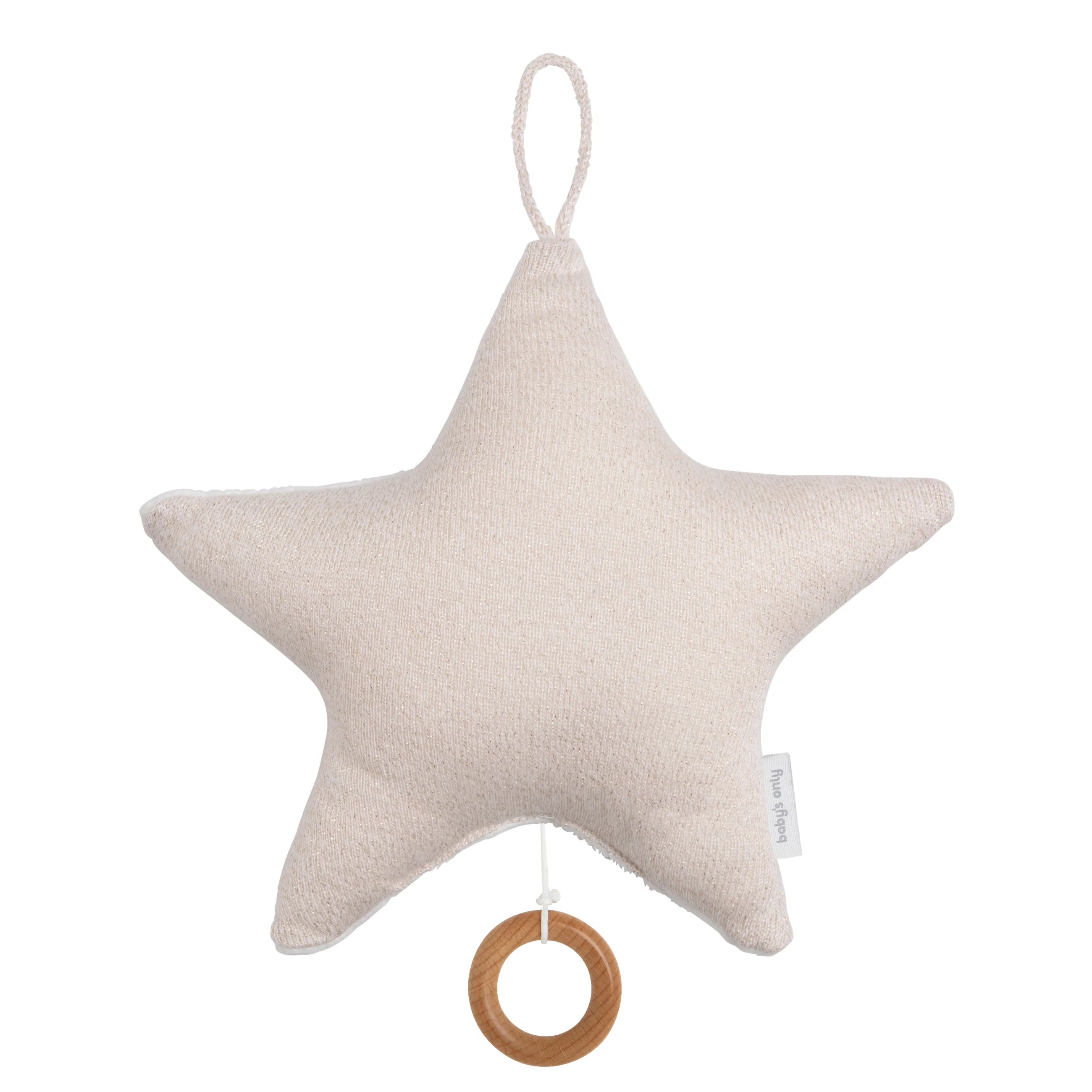 Boite à musique étoile Sparkle (Ivoire- Doré Mêlé)