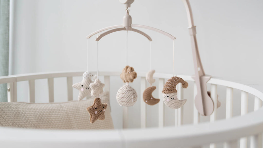 Mobiles bébé musical Heaven clay/warm linen