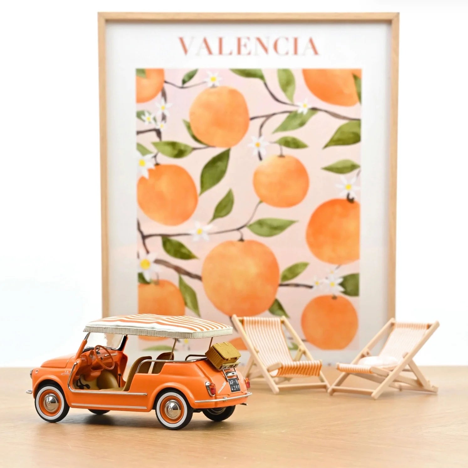 Fiat 500 Jolly 1965 Orange 1/18