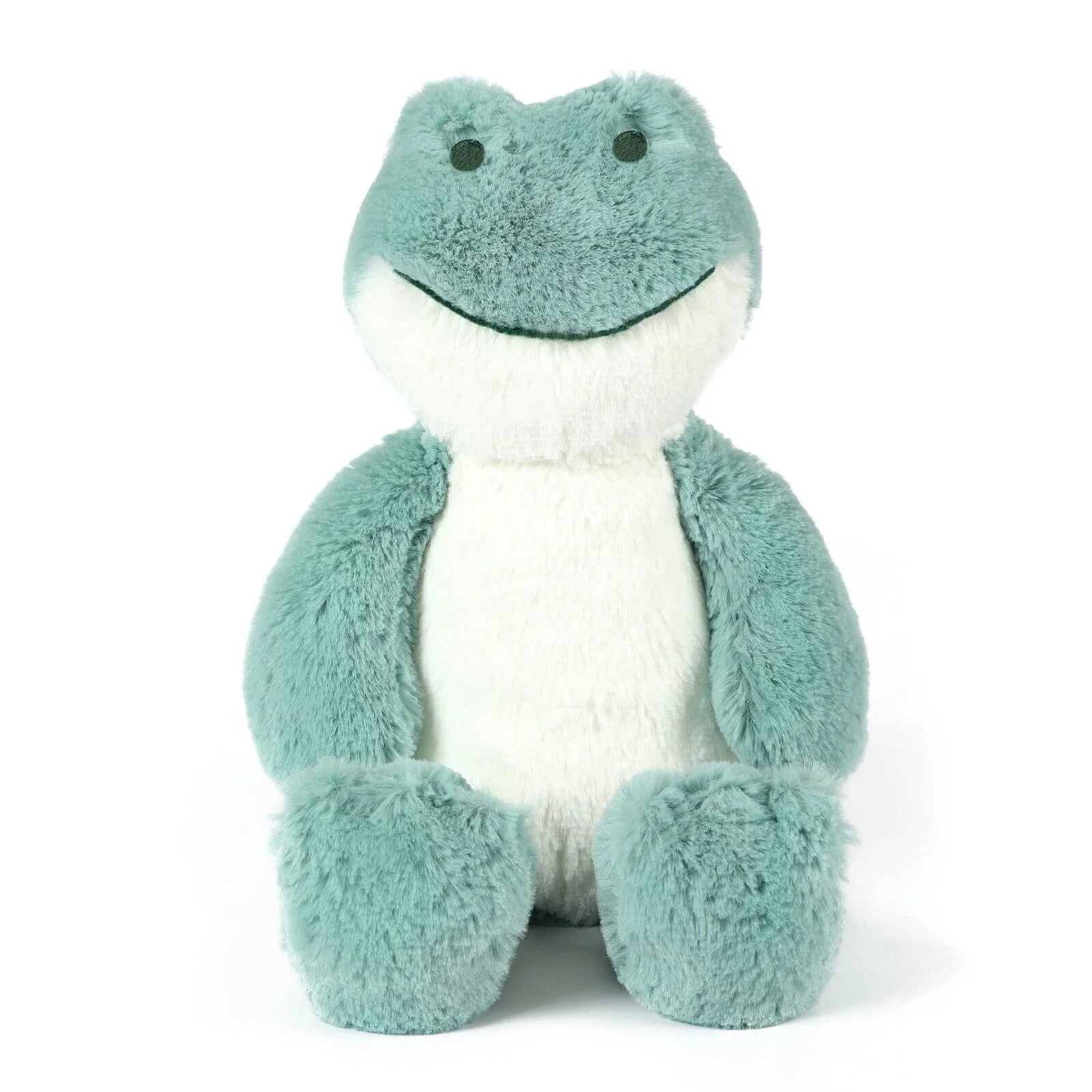Peluche ultra douce grenouille verte