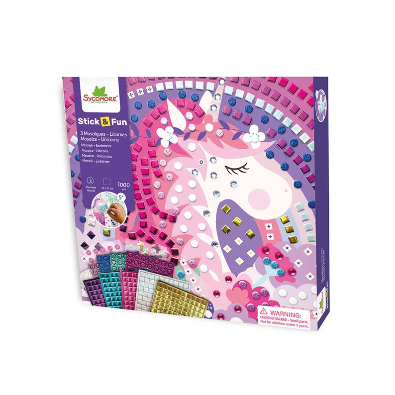 Stick'N Fun - S - Mosaïques - Licornes - SYCOMORE