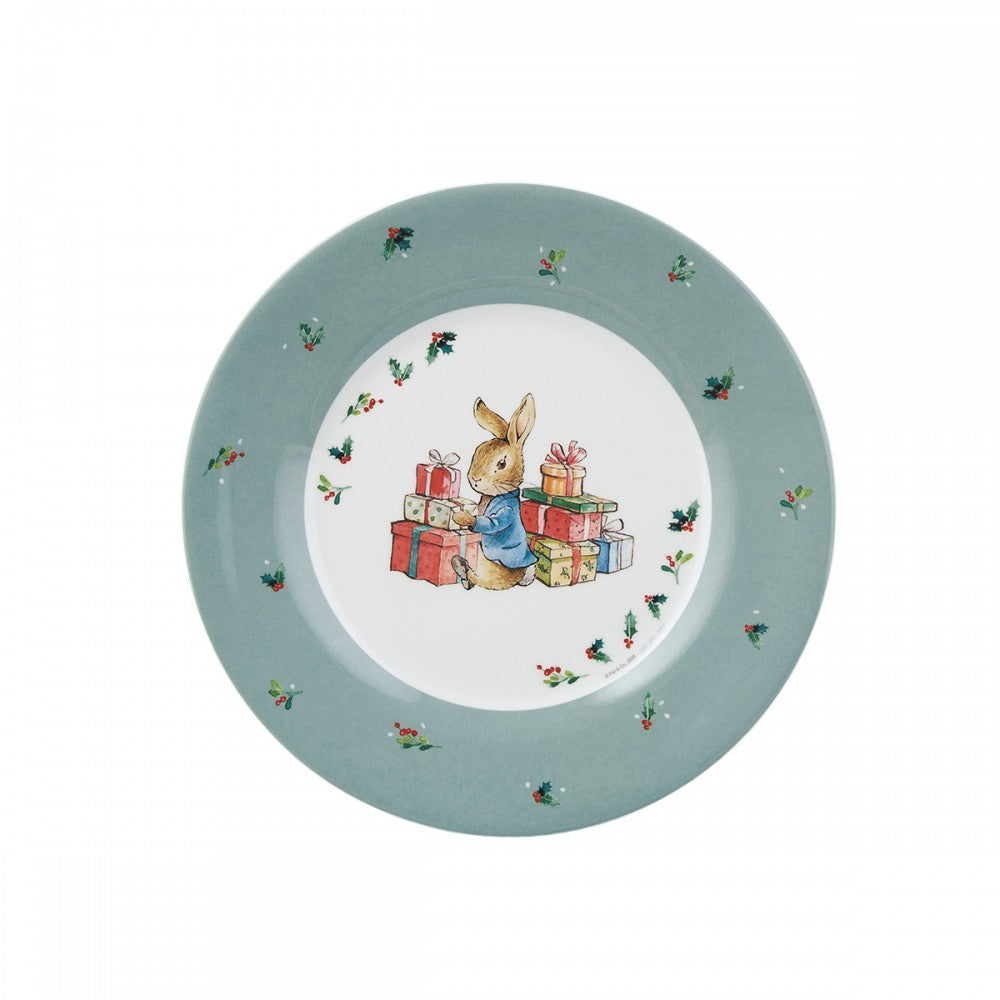 ASSIETTE À DESSERT PIERRE LAPIN CADEAUX DE NOËL