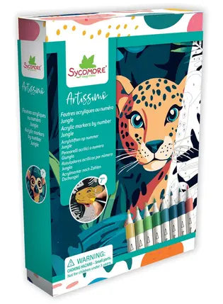 ARTISSIMO -S - FEUTRES ACRYLIQUES AU NUMERO - JUNGLE - SYCOMORE
