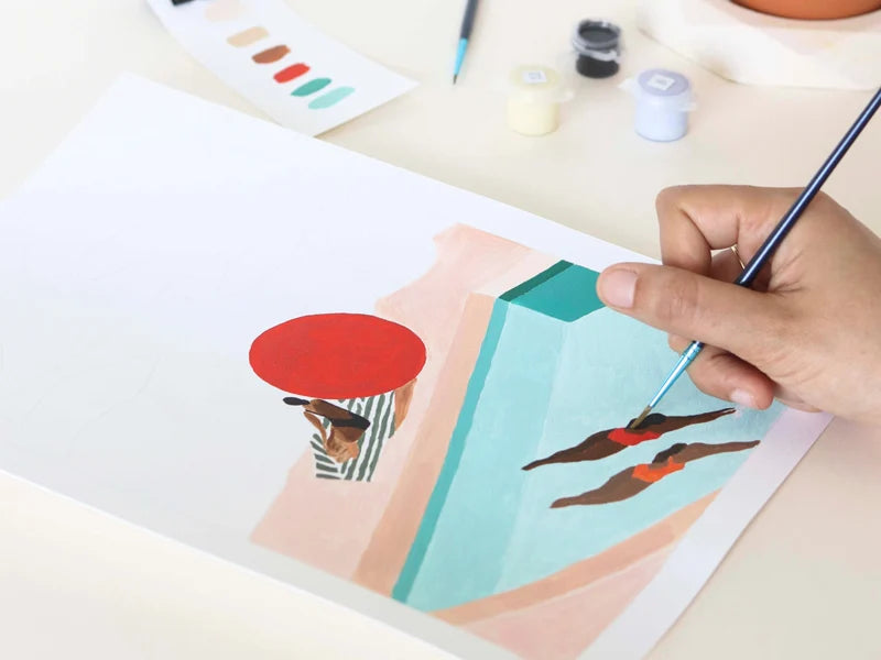 Coffret peinture au numéro - St Barthélémy par Léa Morichon