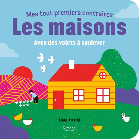 Les maisons. Avec des volets à soulever
