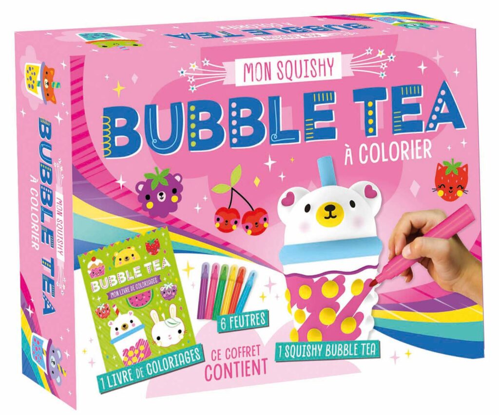Mon squishy à colorier – Bubble tea