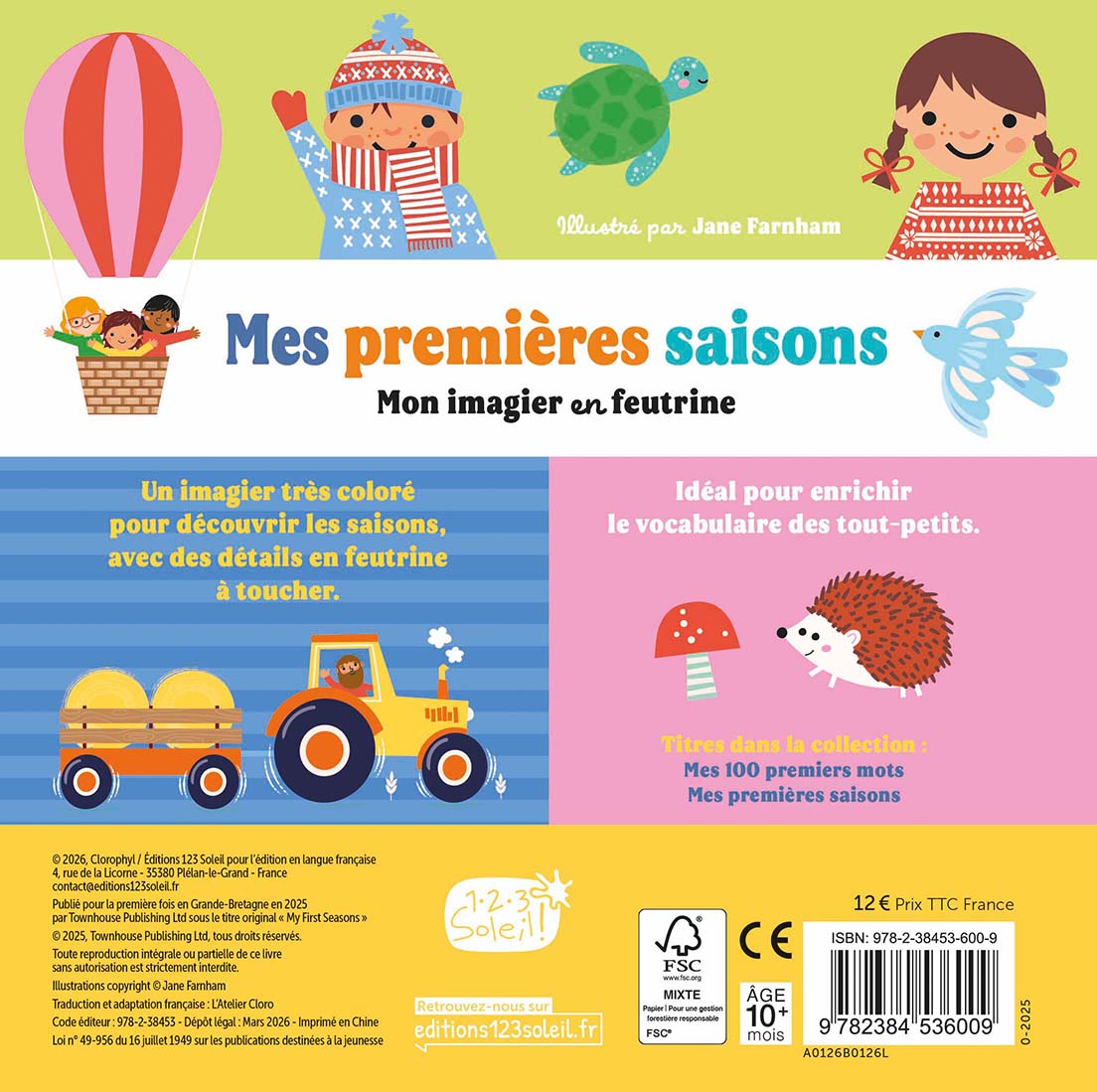 Mon imagier en feutrine – Mes premières saisons