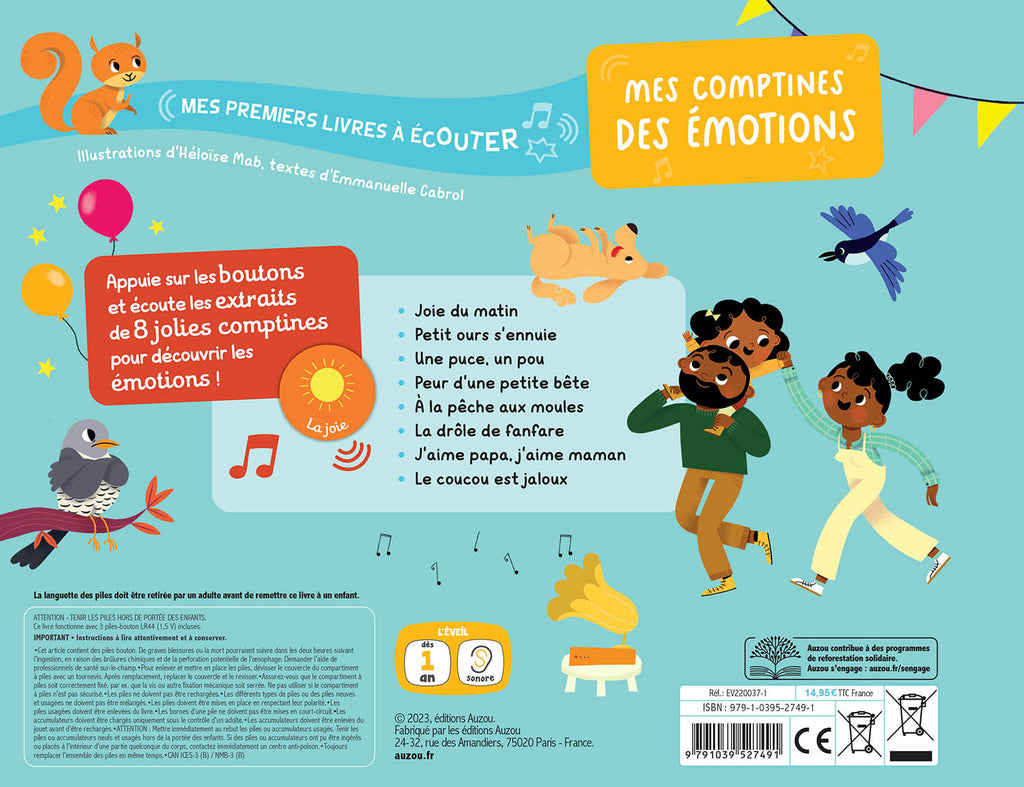 MES PREMIERS LIVRES À ÉCOUTER - MES COMPTINES DES ÉMOTIONS