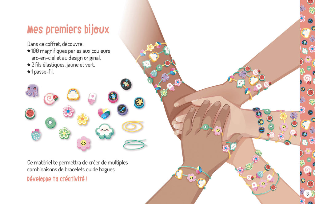 MES JOLIS BIJOUX - MES PREMIERS BRACELETS ARC-EN-CIEL