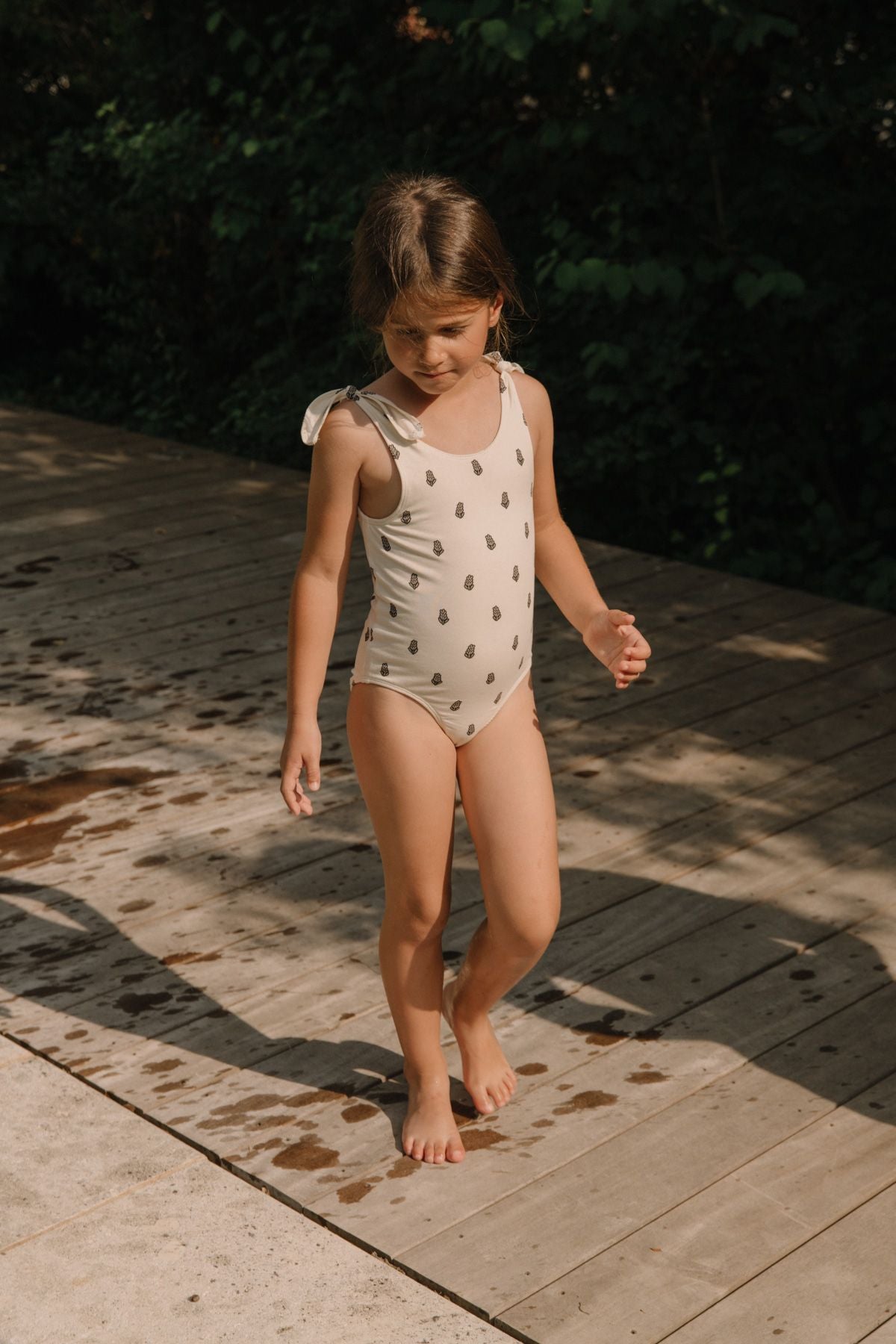 MAILLOT DE BAIN 1 PIECE ROBERTA - ECRU LAVANDE