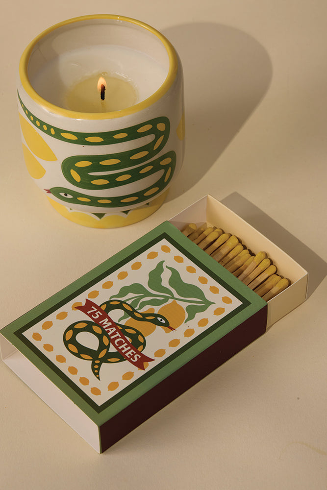Boîte d'allumettes "Snake" Yellow