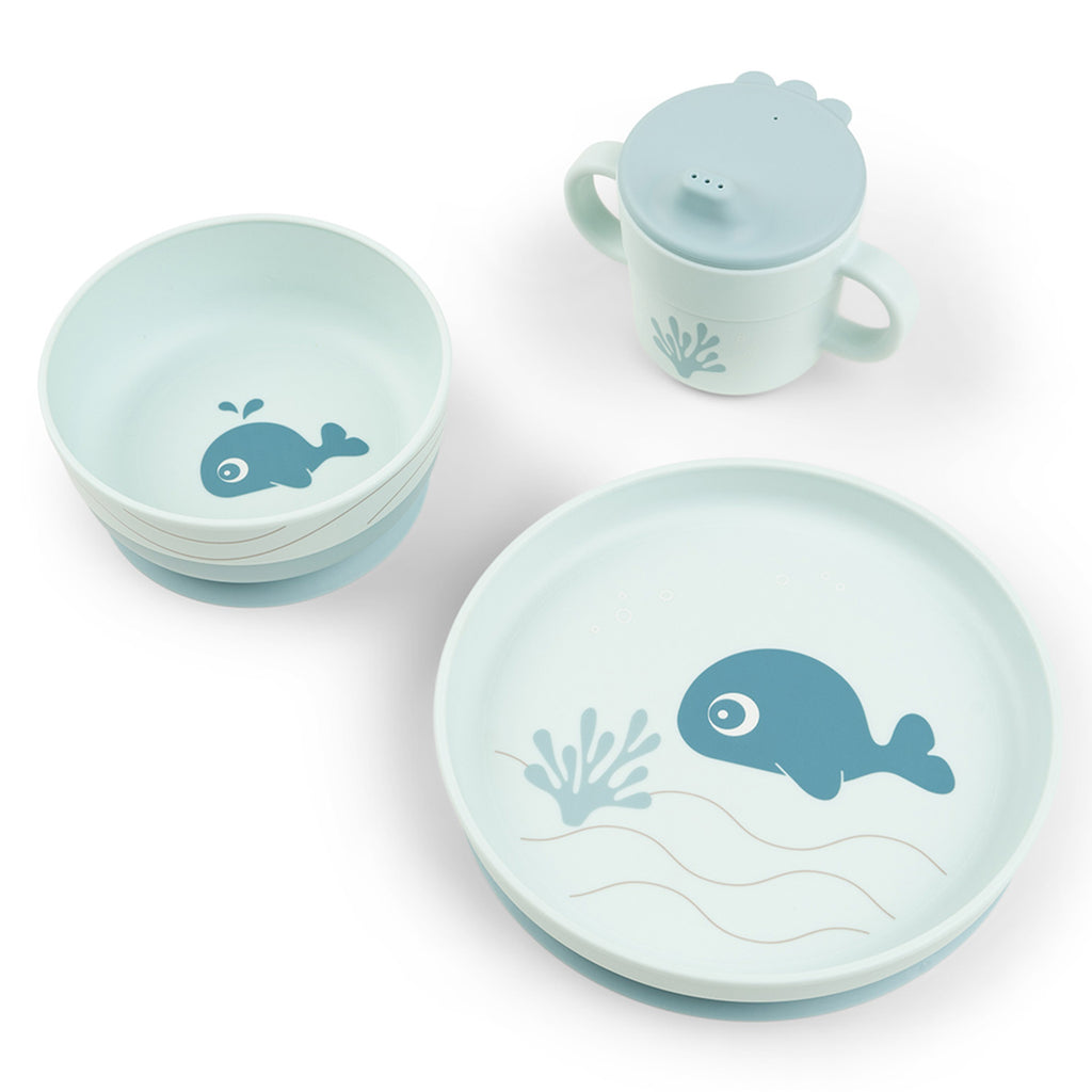 Coffret Repas 3 Pièces Foodie - Wally Bleu