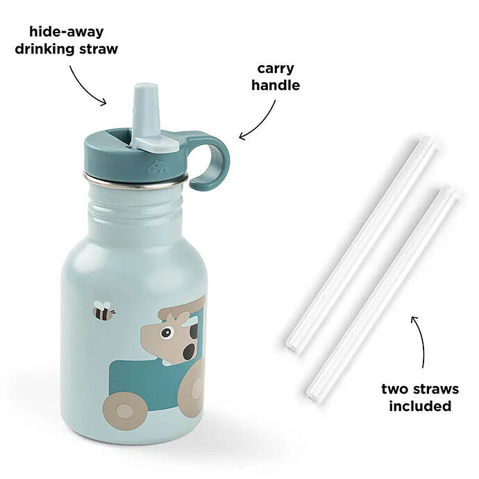 Gourde Inox Tiny farm blue - 350 ml