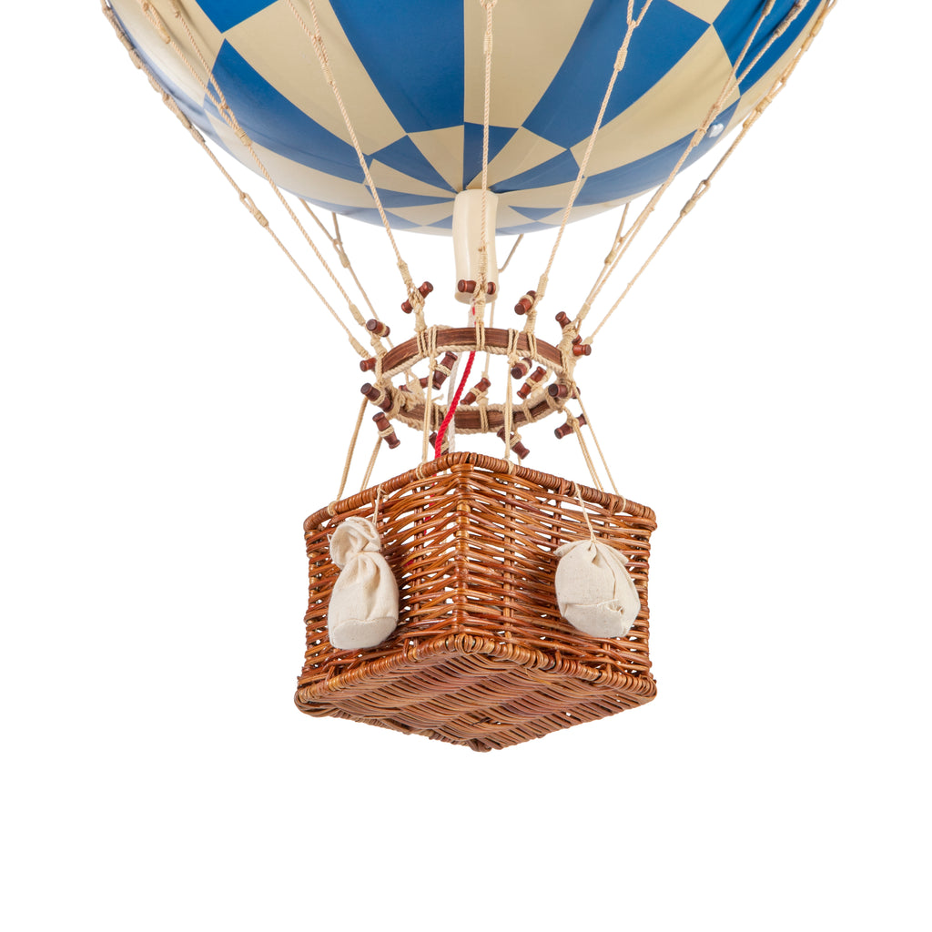 Grande montgolfière - Royal Aero, Check Blue